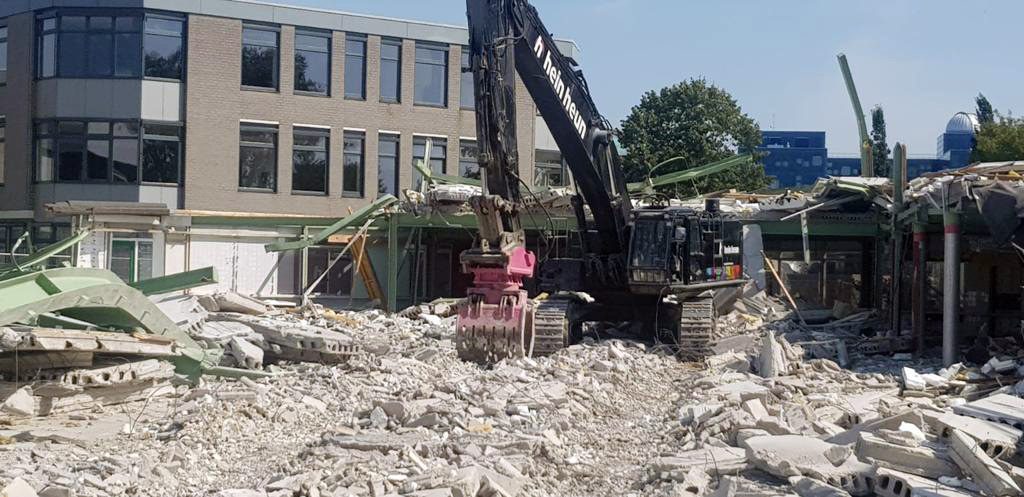 Hein Heun Sloopwerken B.V. - Demontage Hanzehogeschool Groningen