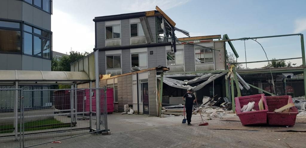 Hein Heun Sloopwerken B.V. - Demontage Hanzehogeschool Groningen
