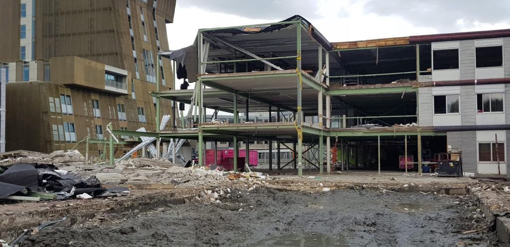 Hein Heun Sloopwerken B.V. - Demontage Hanzehogeschool Groningen