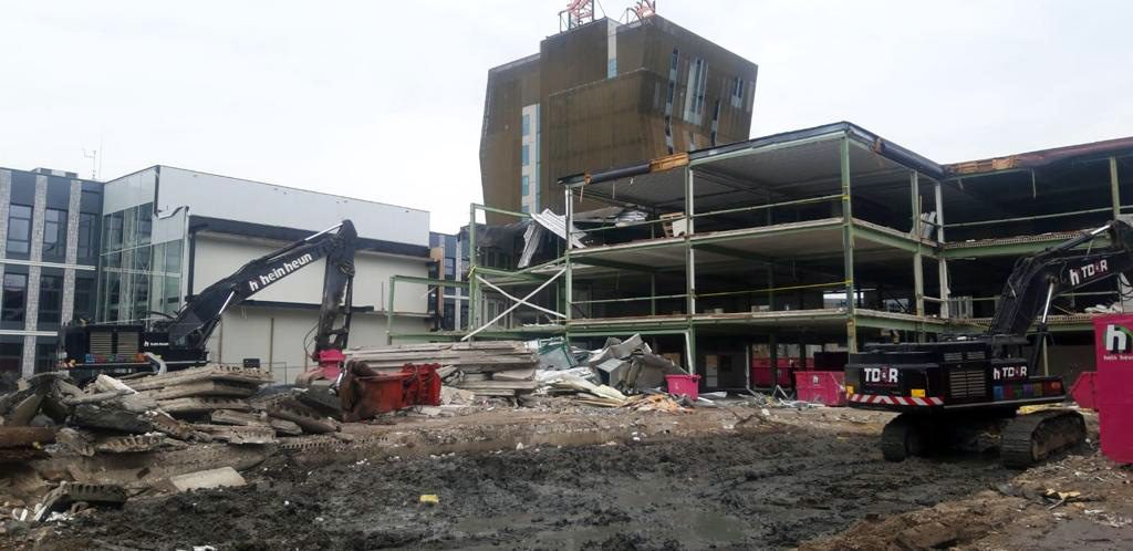 Hein Heun Sloopwerken B.V. - Demontage Hanzehogeschool Groningen