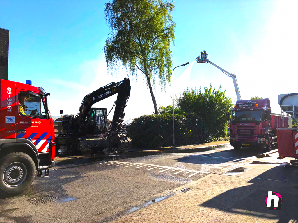 Hein Heun - ondersteuning brandweer havenstraat Vroomshoop