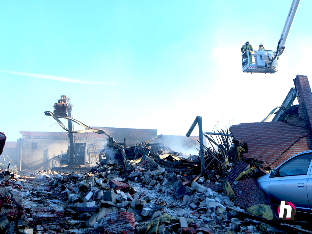 Hein Heun - ondersteuning brandweer havenstraat Vroomshoop