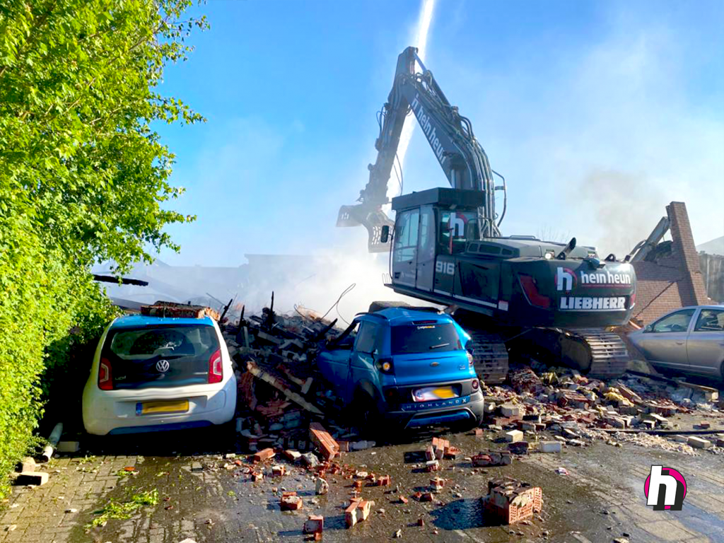 Hein Heun - ondersteuning brandweer havenstraat Vroomshoop